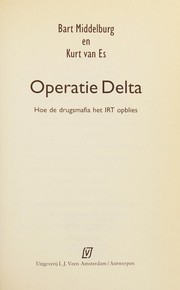 Cover of: Operatie Delta by Bart Middelburg