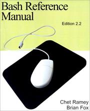 Cover of: Bash Reference Manual