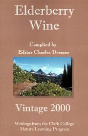 Cover of: Elderberry Wine: Vintage 2000