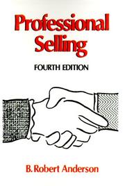 Cover of: Professional Selling | B. Robert Anderson