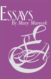 Cover of: Essays by Mary Marecek