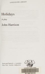 Cover of: Holidays: a play