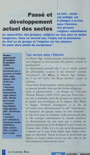 Cover of: Les Sectes. Les Essentiels, numéro 55