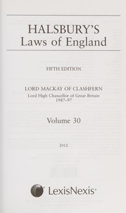 Cover of: Halsbury's laws of England by Mackay of Clashfern, James Peter Hymers Baron