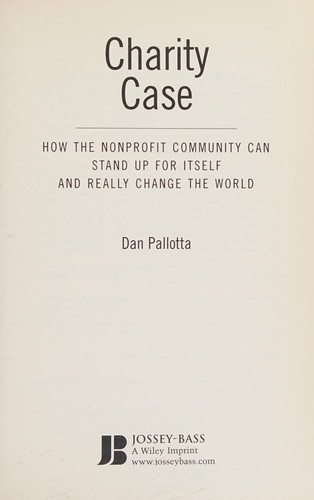 Charity case by Dan Pallotta