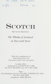 Cover of: Scotch: the whisky of Scotland in fact and story