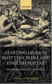 Cover of: Starting Lines in Scottish, Irish, and English Poetry: From Burns to Heaney