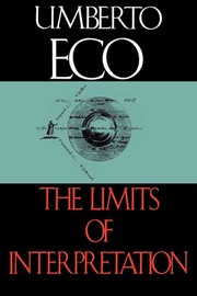 Cover of: The Limits of Interpretation by Umberto Eco