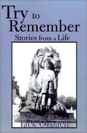 Cover of: Try to Remember: Stories from a Life