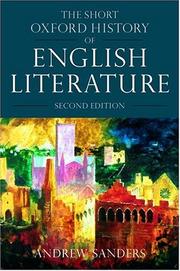 Cover of: The Short Oxford History of English Literature