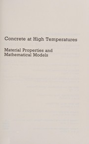Concrete at High Temperatures (Concrete Design & Construction) by Bazant