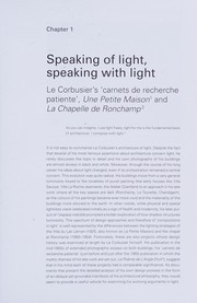 Cover of: The Architecture of Light: Recent approaches to designing with natural light