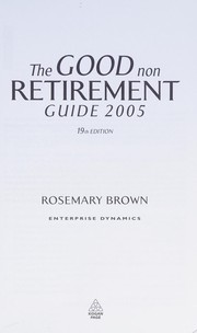 Cover of: Good Retirement Guide by Rosemary Brown
