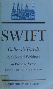 Cover of: Gulliver's Travels and Selected Writings in Prose and Verse (Nonesuch Press)