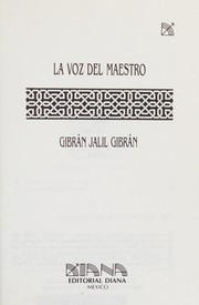 Cover of: La voz del maestro