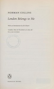 London belongs to me by Norman Collins