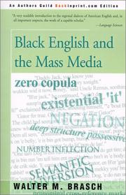 Cover of: Black English and the Mass Media