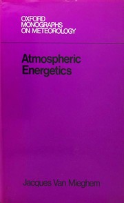 Cover of: Atmospheric energetics.