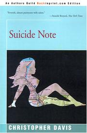 Cover of: Suicide Note by Christopher Davis