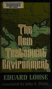 Cover of: The New Testament environment by Lohse, Eduard