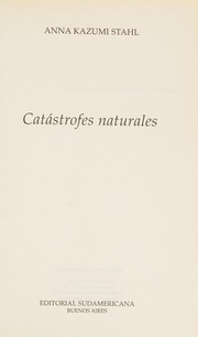 Cover of: Catástrofes naturales