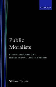 Cover of: Public moralists by Stefan Collini