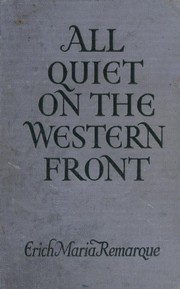 Cover of: All Quiet on the Western Front by 