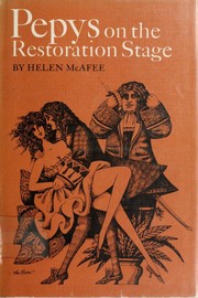 Cover of: Pepys on the restoration stage