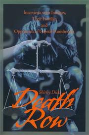 Cover of: Death Row: Interviews With Inmates, Their Families and Opponents of Capital Punishment