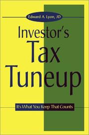 Cover of: The Investors Tax Tuneup by Edward Lyon
