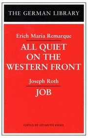 All quiet on the western front ; and Job by Erich Maria Remarque, Joseph Roth