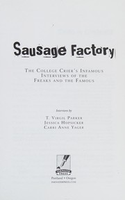 Cover of: Sausage factory by T. Virgil Parker