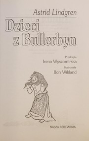 Cover of: Dzieci z Bullerbyn by Astrid Lindgren