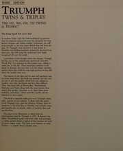 Cover of: Triumph twins & triples: the 350, 500, 650, 750 Twins and Trident.