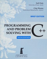 Cover of: Programming and Problem Solving with C++