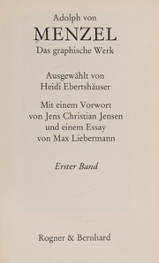 Cover of: Das graphische Werk
