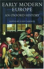 Cover of: Early Modern Europe: An Oxford History
