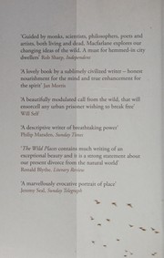 Cover of: The wild places by Robert Macfarlane