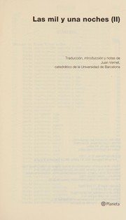 Cover of: Las Mil Y Una Noches (Grandes Obras Clasicas) by Juan Vernet Gines