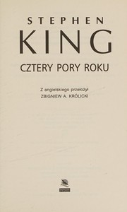 Cover of: Cztery pory roku by Stephen King