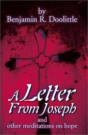 Cover of: A Letter from Joseph: And Other Meditations on Hope