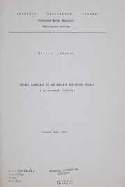 Cover of: Storia esemplare di due mancate spedizioni polari
