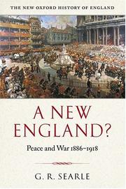 Cover of: A new England? by G. R. Searle