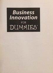 Cover of: Business Innovation for Dummies