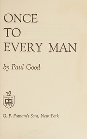 Cover of: Once to every man.
