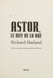 Cover of: Astor, le riff de la rue by Richard Harland