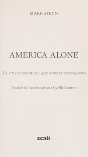 Cover of: America alone by Mark Steyn