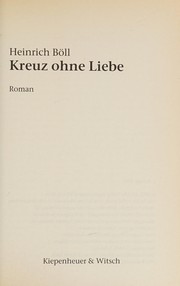 Cover of: Kreuz ohne liebe