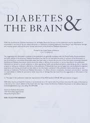 Cover of: Diabetes and the Brain by American Diabetes Association Staff