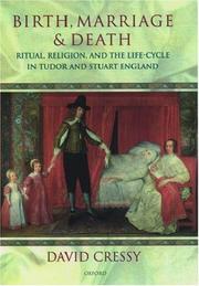 Cover of: Birth, Marriage, and Death by David Cressy